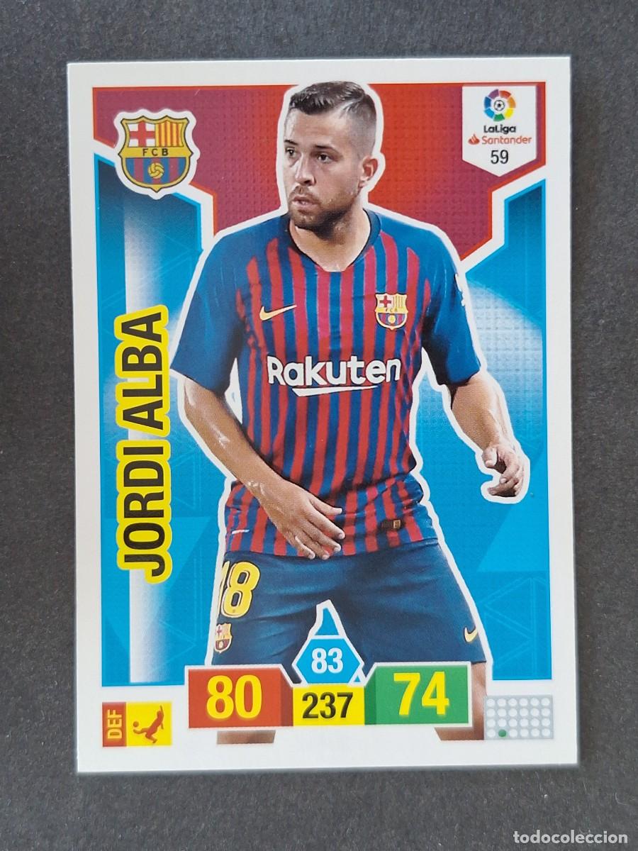 Cromos de f&uacute;tbol: JORDI ALBA F. C. BARCELONA 59 PANINI ADRENALYN XL 2018 2019 18 19