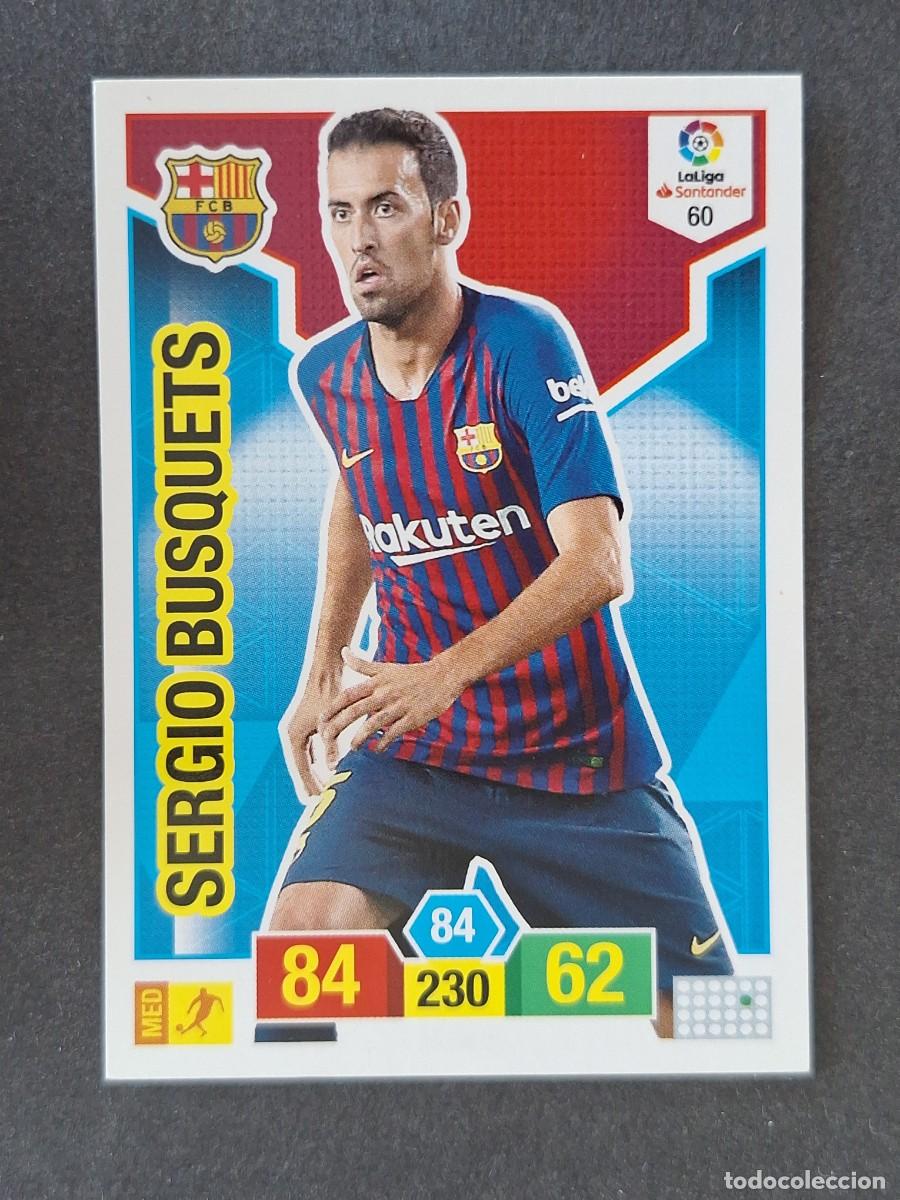 Cromos de f&uacute;tbol: SERGIO BUSQUETS F. C. BARCELONA 60 PANINI ADRENALYN XL 2018 2019 18 19