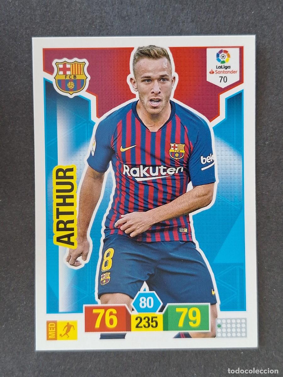 Cromos de f&uacute;tbol: ARTHUR F. C. BARCELONA 70 PANINI ADRENALYN XL 2018 2019 18 19