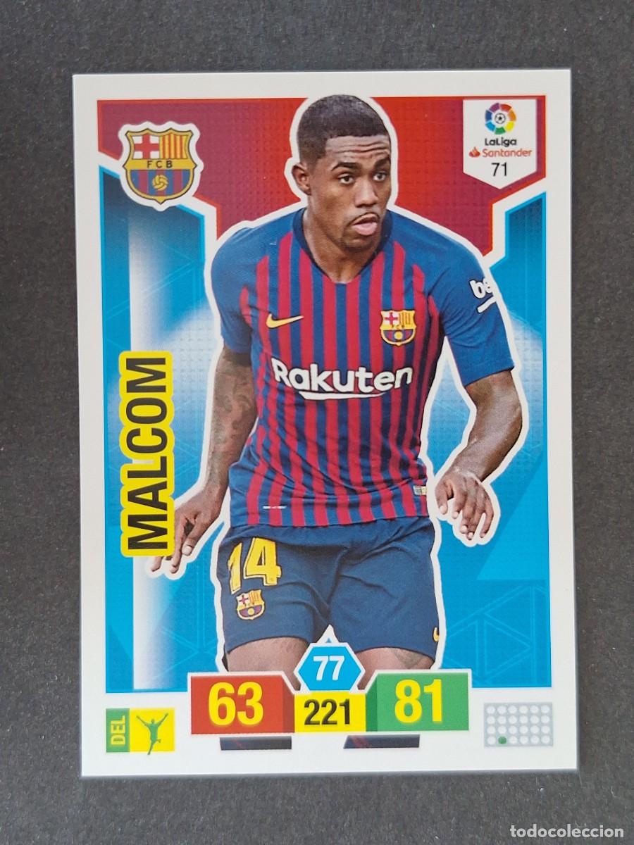Cromos de f&uacute;tbol: MALCOM F. C. BARCELONA 71 PANINI ADRENALYN XL 2018 2019 18 19
