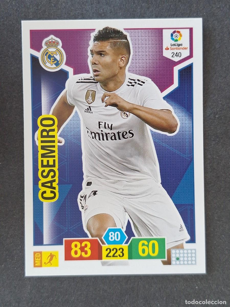 Cromos de f&uacute;tbol: CASEMIRO REAL MADRID 240 PANINI ADRENALYN XL 2018 2019 18 19
