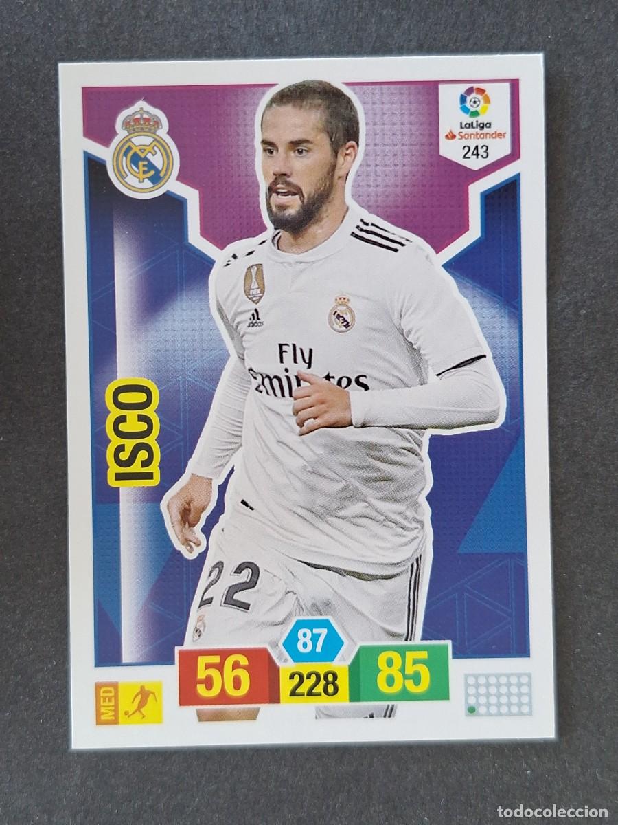 Cromos de f&uacute;tbol: ISCO REAL MADRID 243 PANINI ADRENALYN XL 2018 2019 18 19