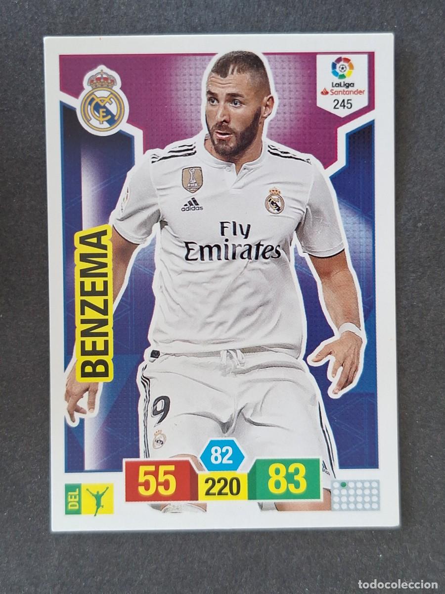 Cromos de f&uacute;tbol: BENZEMA REAL MADRID 245 PANINI ADRENALYN XL 2018 2019 18 19