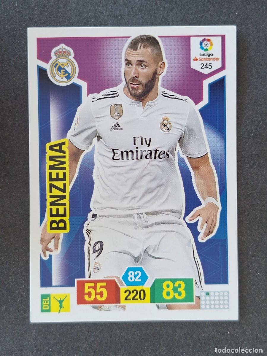 Cromos de f&uacute;tbol: BENZEMA REAL MADRID 245 PANINI ADRENALYN XL 2018 2019 18 19