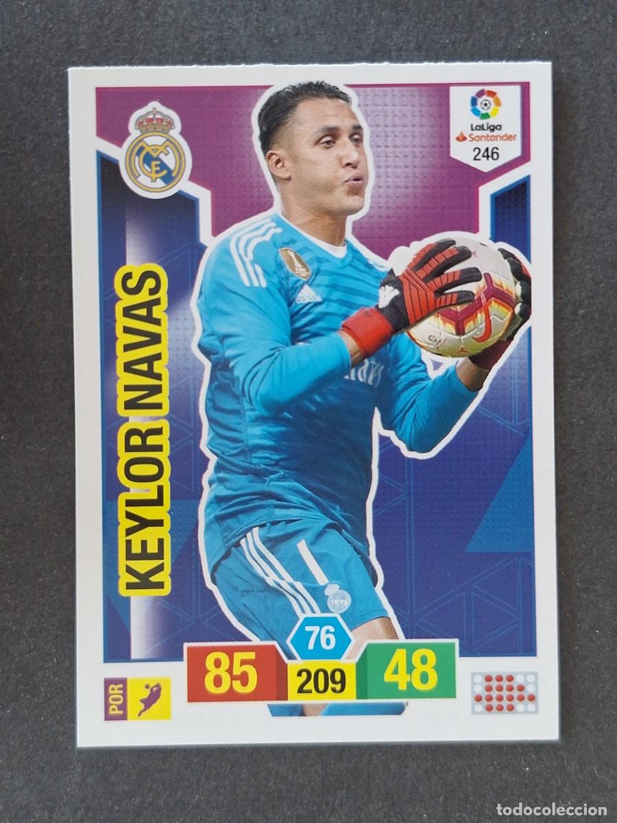 Cromos de f&uacute;tbol: KEYLOR NAVAS REAL MADRID 246 PANINI ADRENALYN XL 2018 2019 18 19