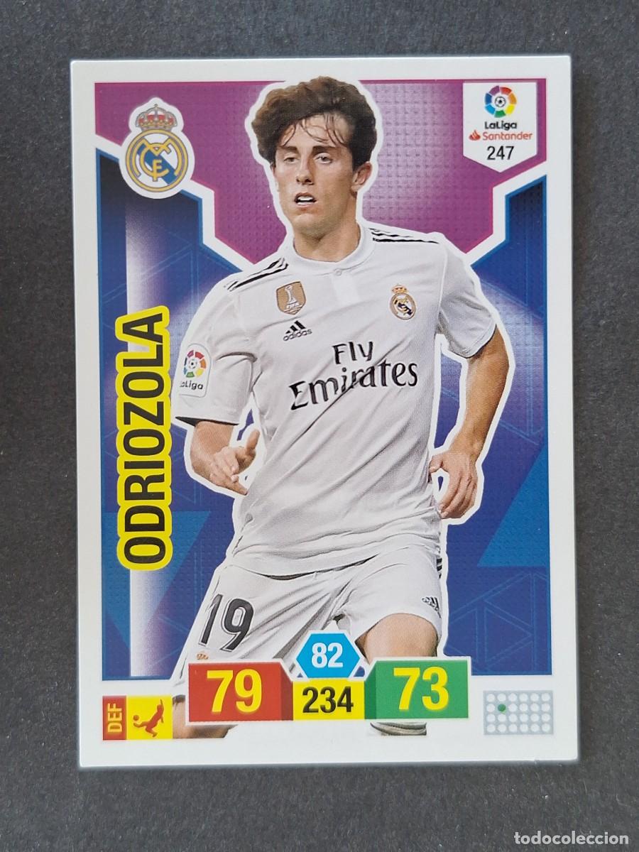 Cromos de f&uacute;tbol: ODRIOZOLA REAL MADRID 247 PANINI ADRENALYN XL 2018 2019 18 19