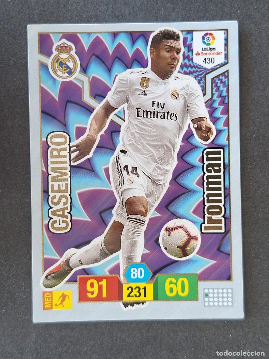 Fu&szlig;ball-Sticker: CASEMIRO REAL MADRID IRONMAN 430 PANINI ADRENALYN XL 2018 2019 18 19
