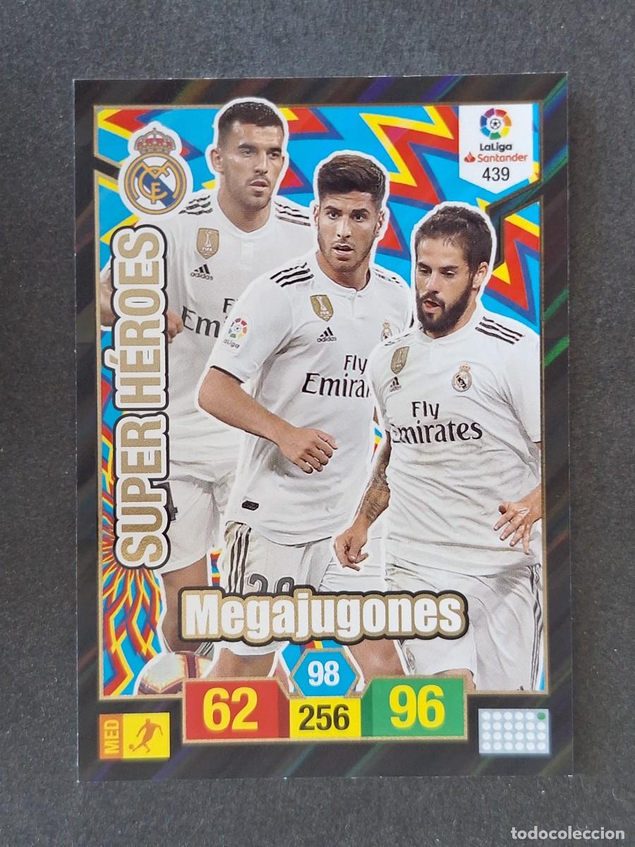 Fu&szlig;ball-Sticker: SUPER HEROES REAL MADRID MEGA JUGONES 439 PANINI ADRENALYN XL 2018 2019 18 19