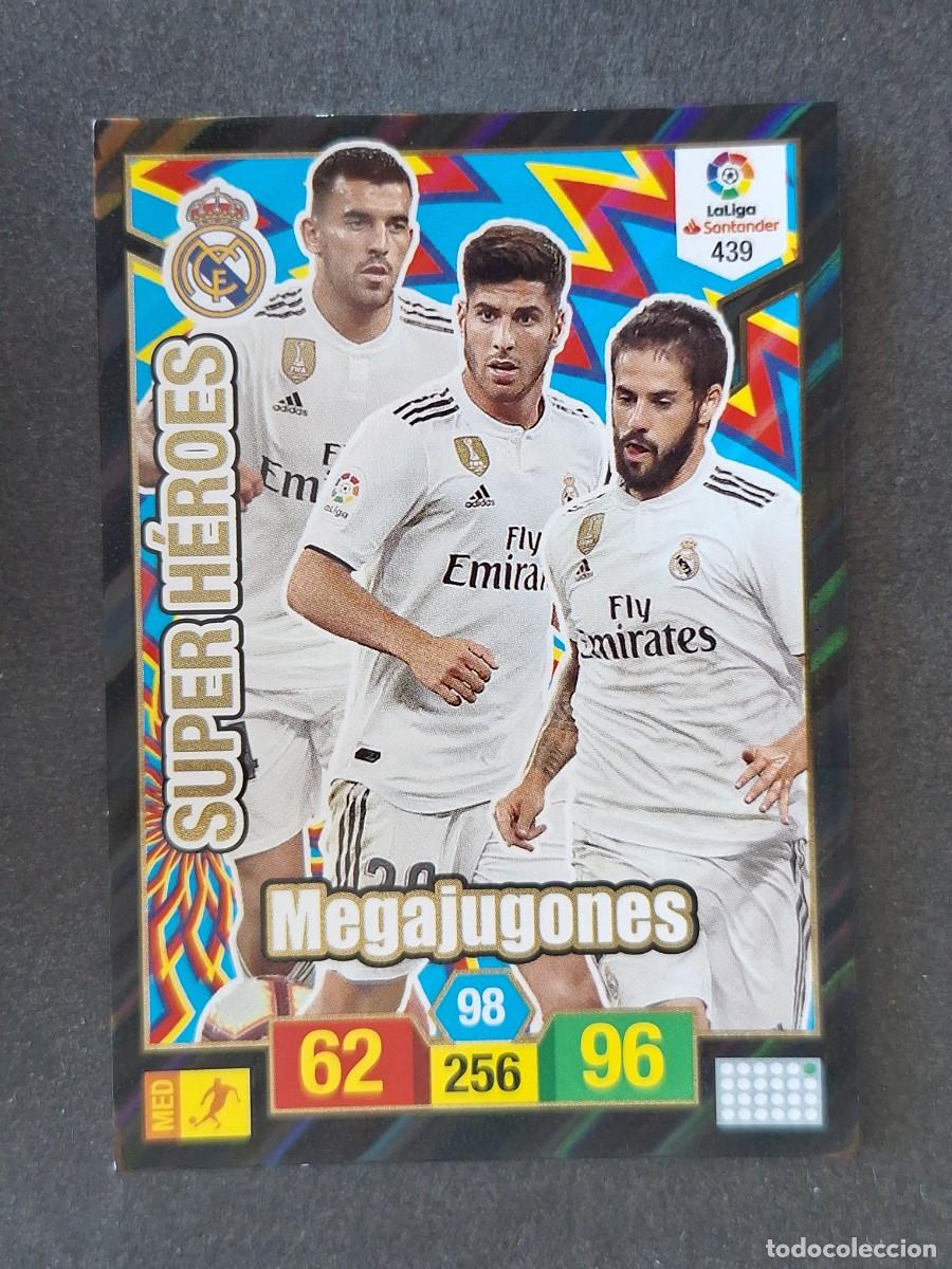 Fu&szlig;ball-Sticker: SUPER HEROES REAL MADRID MEGA JUGONES 439 PANINI ADRENALYN XL 2018 2019 18 19