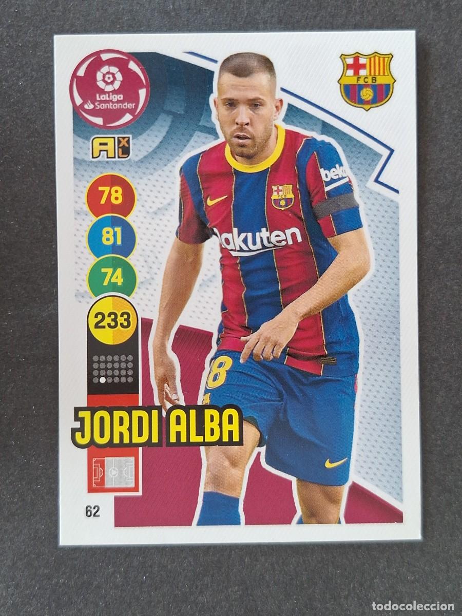 Cromos de f&uacute;tbol: JORDI ALBA F. C. BARCELONA 62 PANINI ADRENALYN XL 2020 2021 20 21