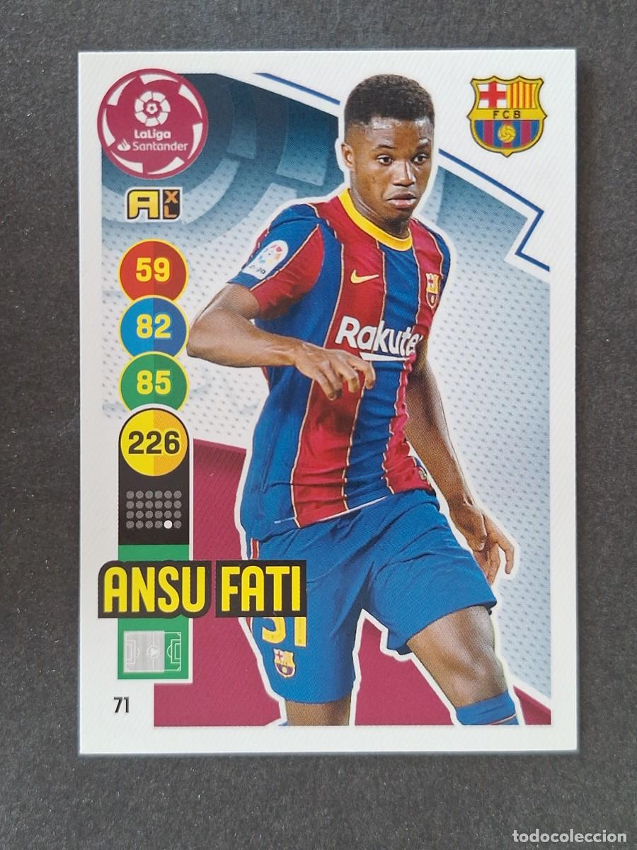 Cartes &agrave; collectionner de Football: ANSU FATI F. C. BARCELONA 71 PANINI ADRENALYN XL 2020 2021 20 21