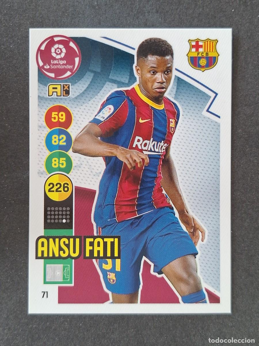 Cartes &agrave; collectionner de Football: ANSU FATI F. C. BARCELONA 71 PANINI ADRENALYN XL 2020 2021 20 21