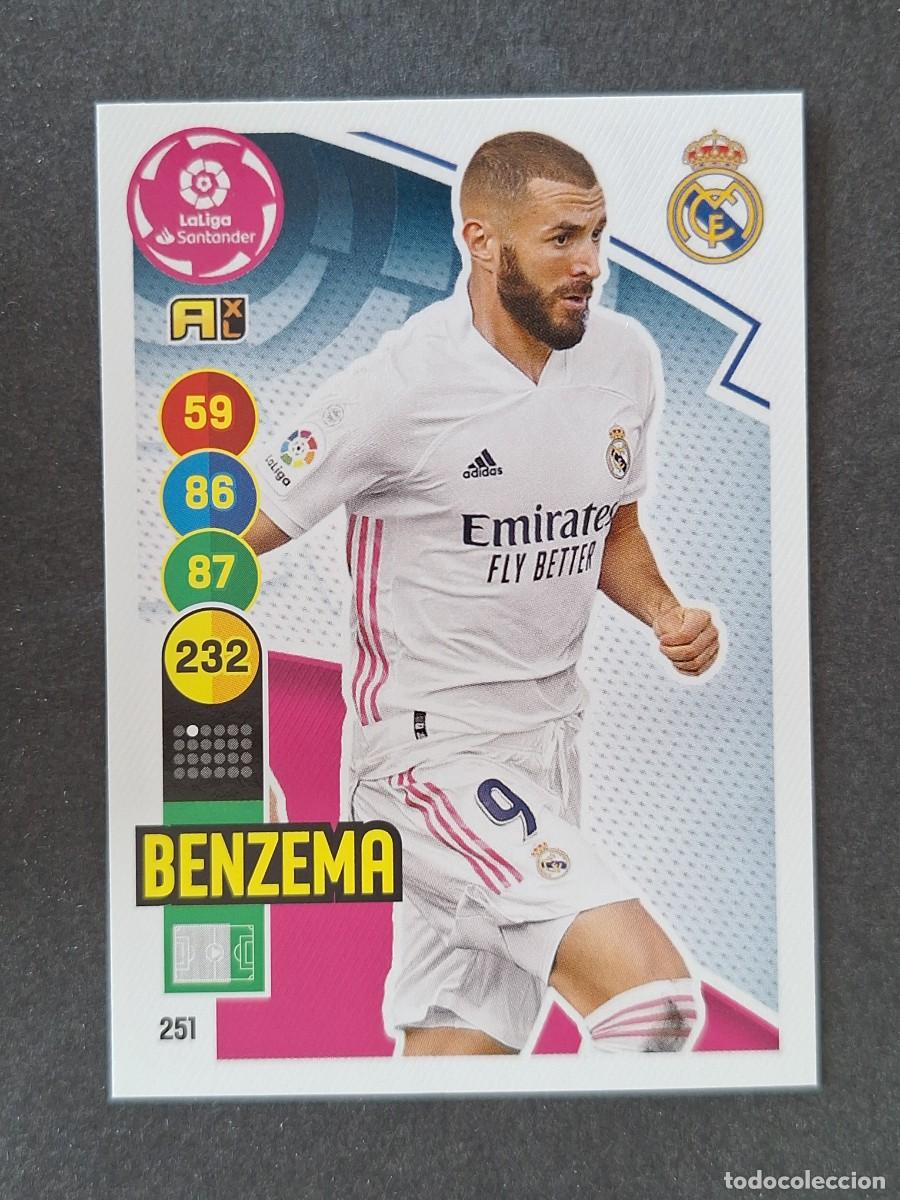 Cartes &agrave; collectionner de Football: BENZEMA REAL MADRID 251 PANINI ADRENALYN XL 2020 2021 20 21