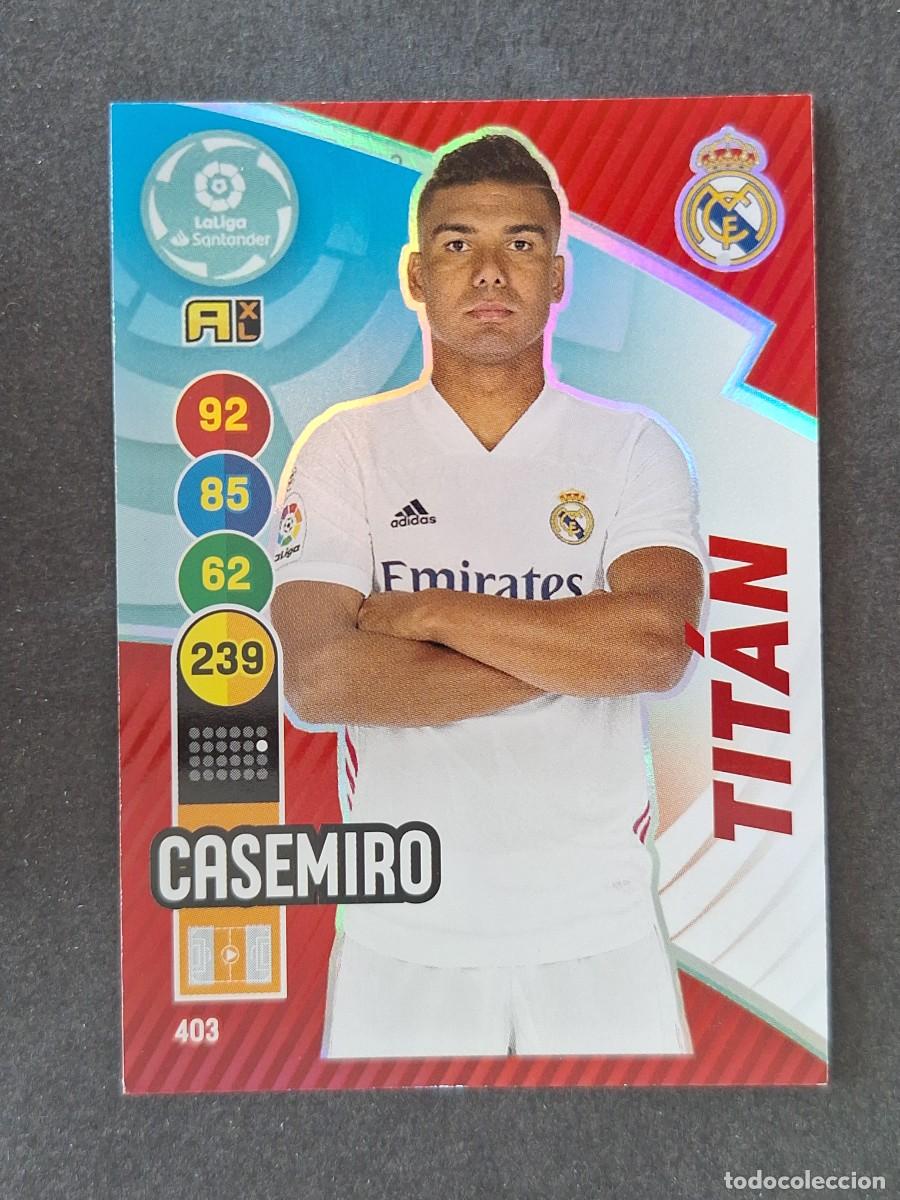 Cartes &agrave; collectionner de Football: CASEMIRO REAL MADRID TITAN 403 PANINI ADRENALYN XL 2020 2021 20 21