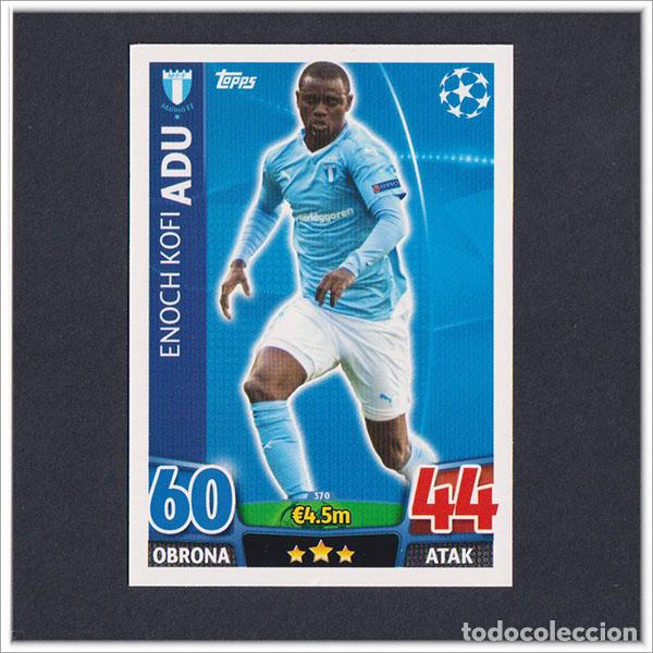 Cromos de f&uacute;tbol: TOPPS MATCH ATTAX 2015 2016 15 16 ADU 370 MALMO FF UEFA CHAMPIONS LEAGUE ALBUM COLECCI&Oacute;N