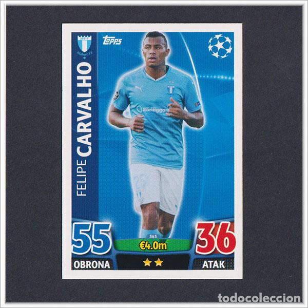 Cromos de f&uacute;tbol: TOPPS MATCH ATTAX 2015 2016 15 16 CARVALHO 363 MALMO FF UEFA CHAMPIONS LEAGUE ALBUM LIGA COLECCI&Oacute;N