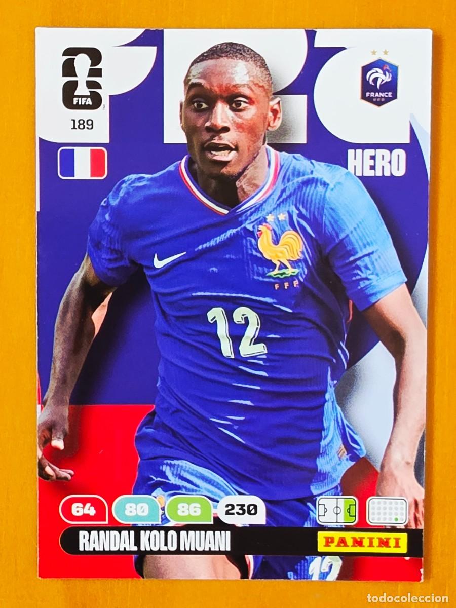 Figurine di Calcio: 189 Randal Kolo Muani, Hero, Francia, Adrenalyn XL Fifa World Cup 2026, Mundial 26
