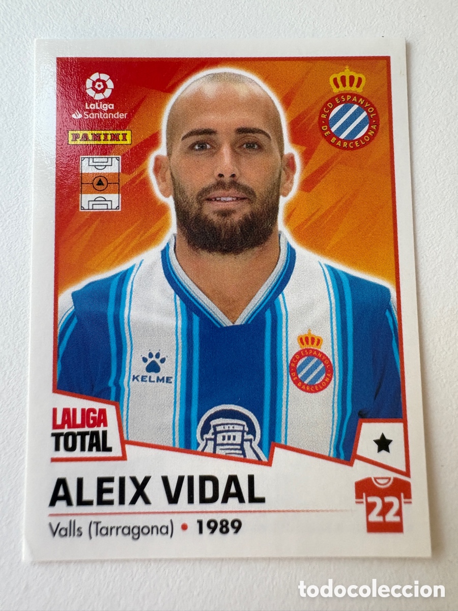 Cartes &agrave; collectionner de Football: Cromo Aleix Vidal Espanyol 192 Panini Liga Total 2022-23