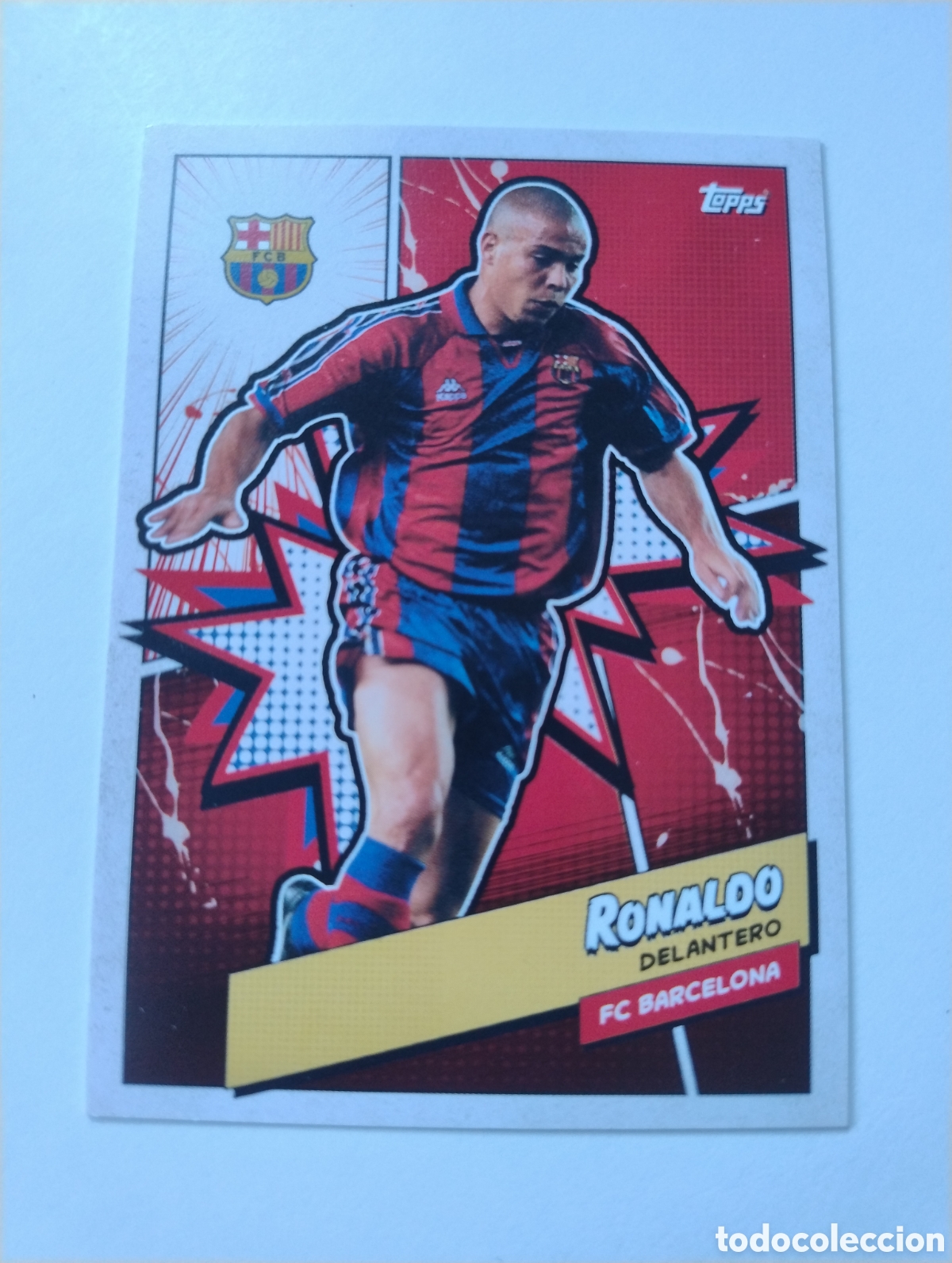 Cartes &agrave; collectionner de Football: BARH 2 - Ronaldo - Barcelona - Topps Team Set 2023 H&eacute;roes Comic