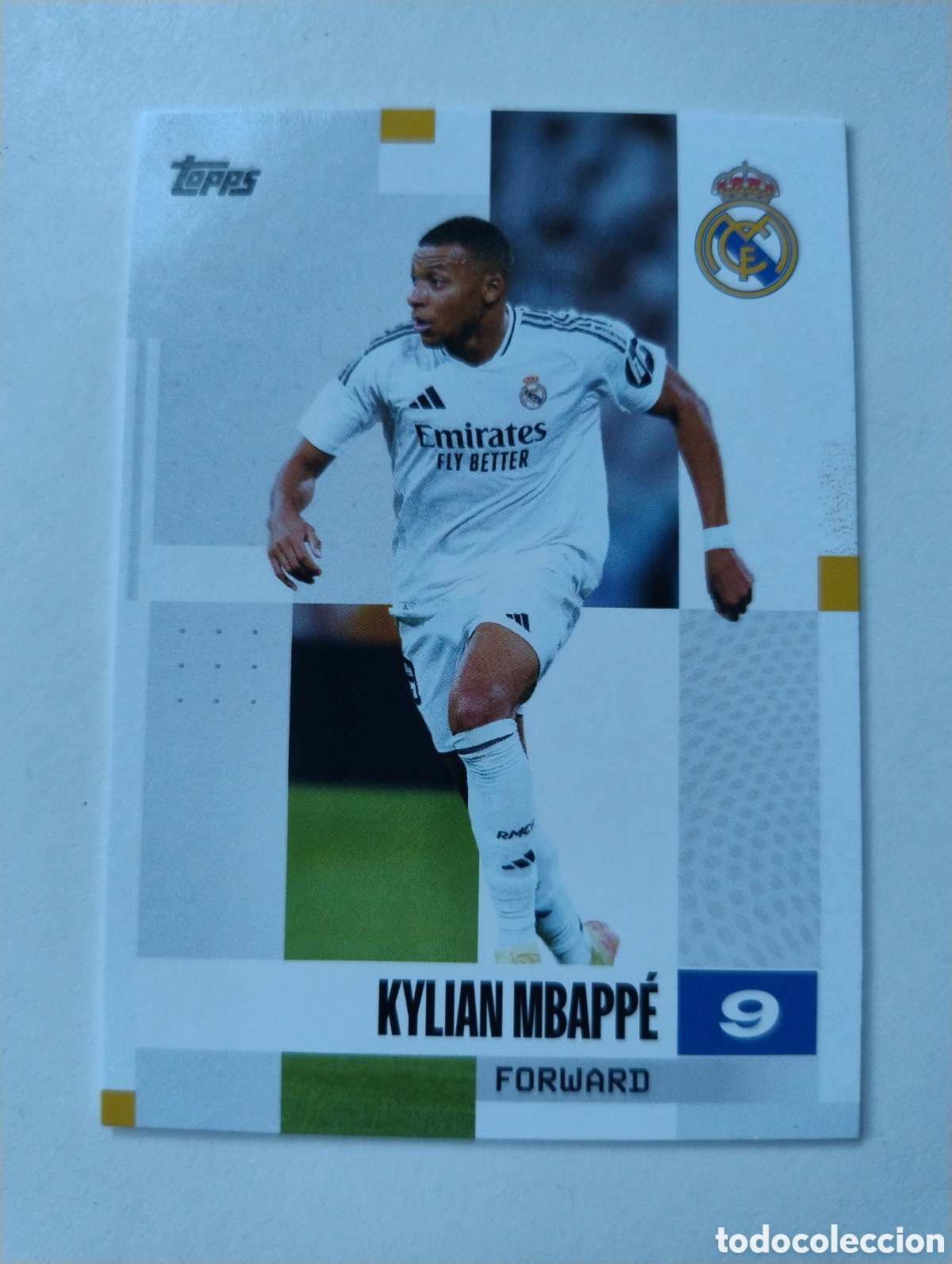 Cartes &agrave; collectionner de Football: 19 - Mbappe - Real Madrid - Topps Team Set 2025