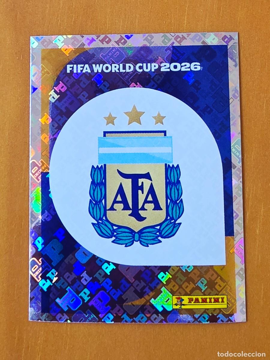 Cartes &agrave; collectionner de Football: ARG 1 Escudo logo emblema Argentina, Panini FIFA World Cup Mundial 2026 Sticker