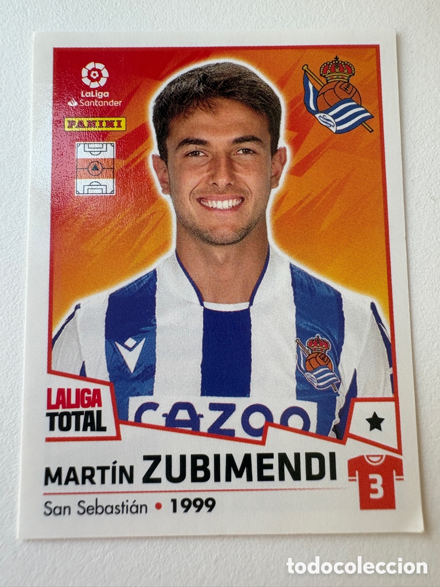 Cartes &agrave; collectionner de Football: Cromo Martin Zubimendi Real Sociedad 342 Panini Liga Total 2022-23