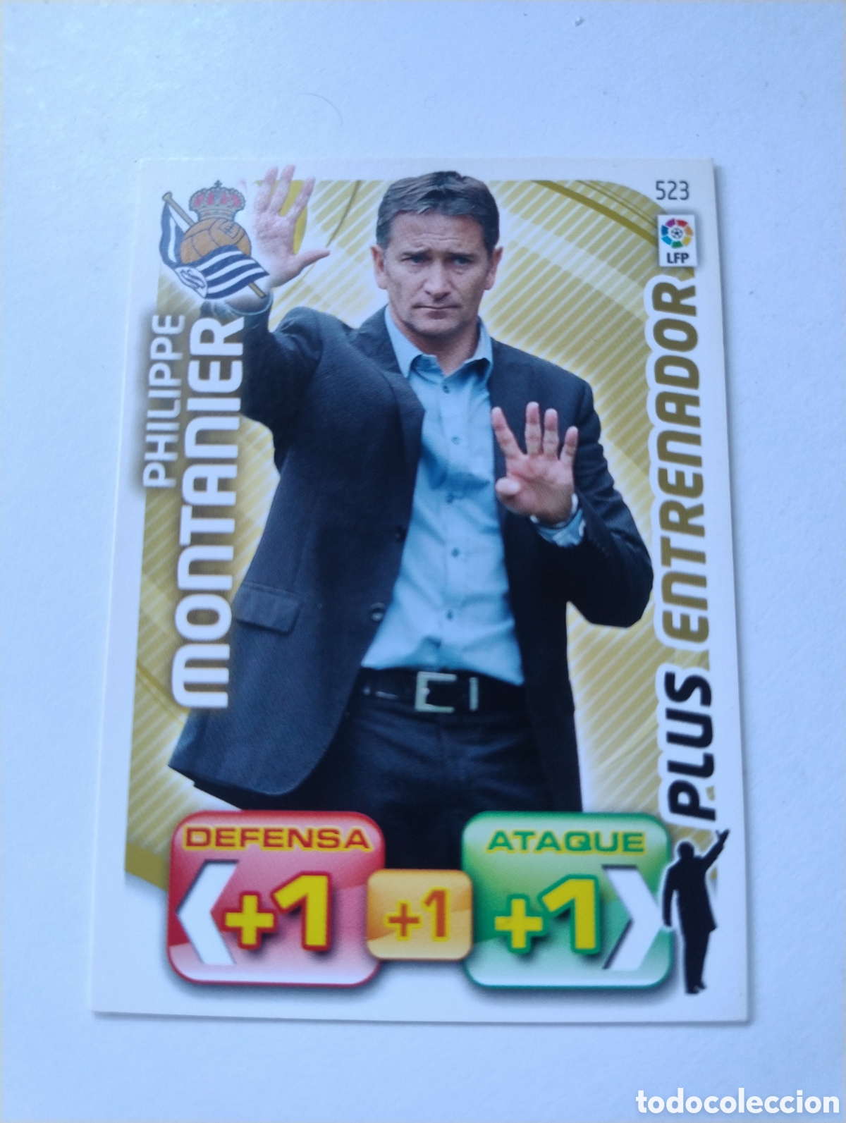 Figurine di Calcio: 523 - Montanier - Real Sociedad - Adrenalyn XL Liga 2011 - 2012 Plus Entrenador