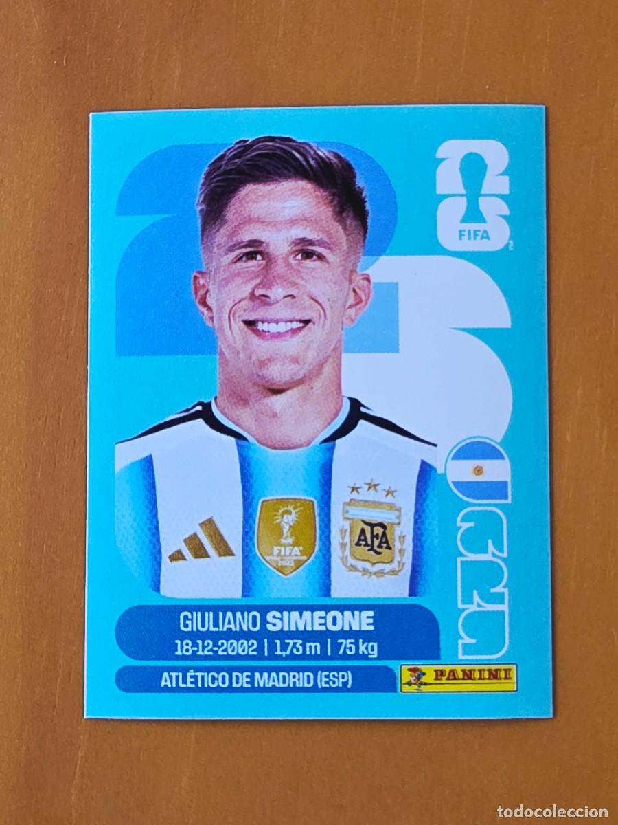 Football Stickers: ARG 20 Giuliano Simeone, Argentina, Panini FIFA World Cup Mundial 2026 Sticker