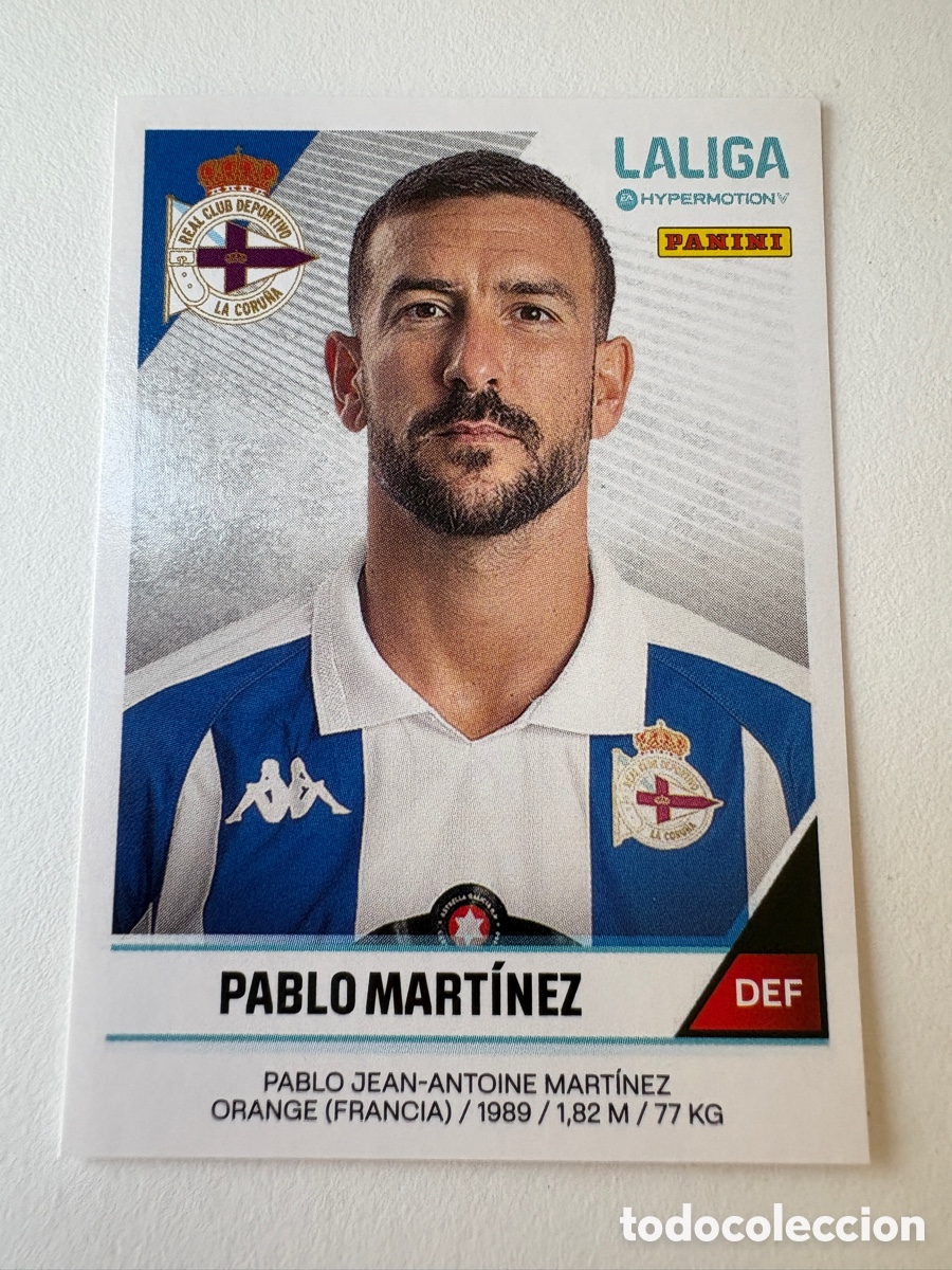 Football Stickers: Cromo Pablo Mart&iacute;nez Deportivo 142 Panini Liga Hypermotion 2024-25
