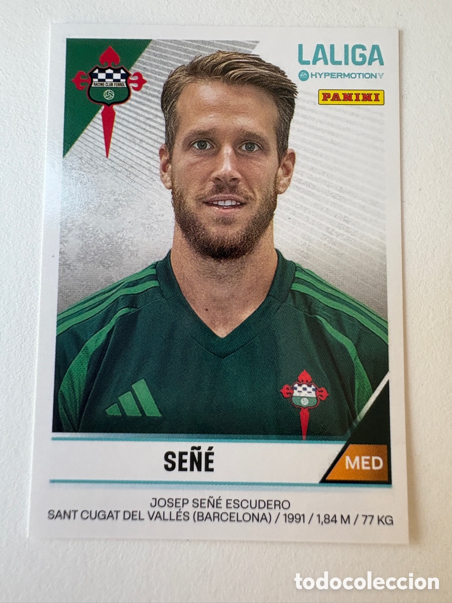 Football Stickers: Cromo Se&ntilde;&eacute; Racing de Ferrol 223 Panini Liga Hypermotion 2024-25