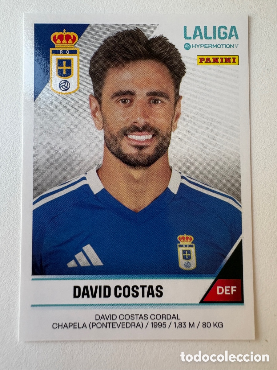 Football Stickers: Cromo David Costas Oviedo 331 Panini Liga Hypermotion