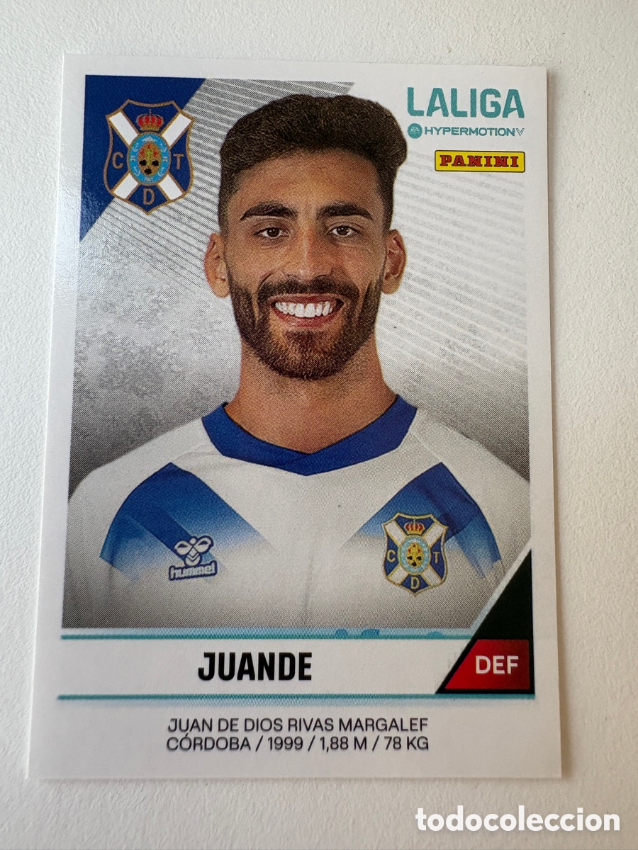 Football Stickers: Cromo Juande Tenerife 388 Panini Liga Hypermotion 2024-25