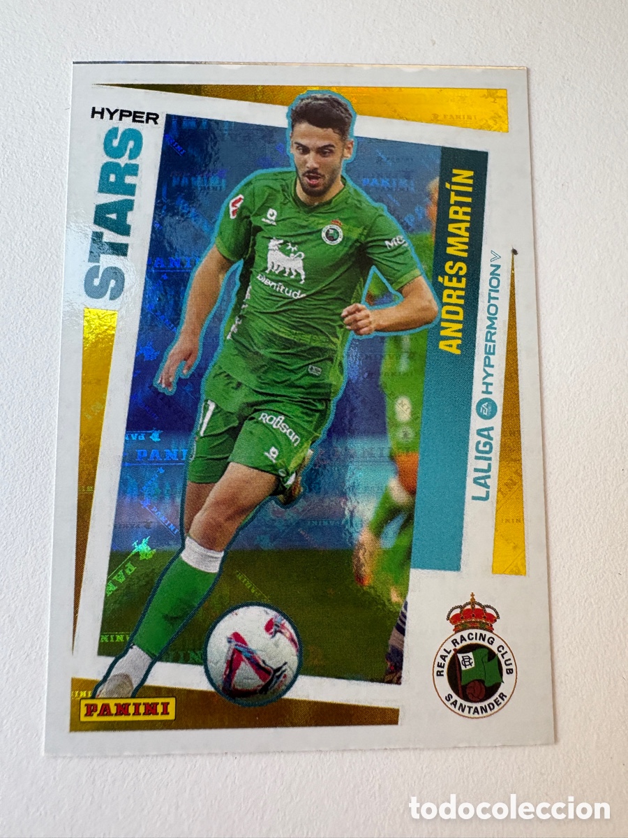 Football Stickers: Cromo Andr&eacute;s Mart&iacute;n Hyper Stars Racing de Santander 424 Panini Liga Hypermotion 2024-25