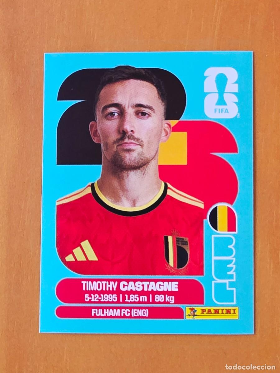 Cromos de f&uacute;tbol: BEL 4 Timothy Castagne, B&eacute;lgica, Panini FIFA World Cup Mundial 2026 Sticker