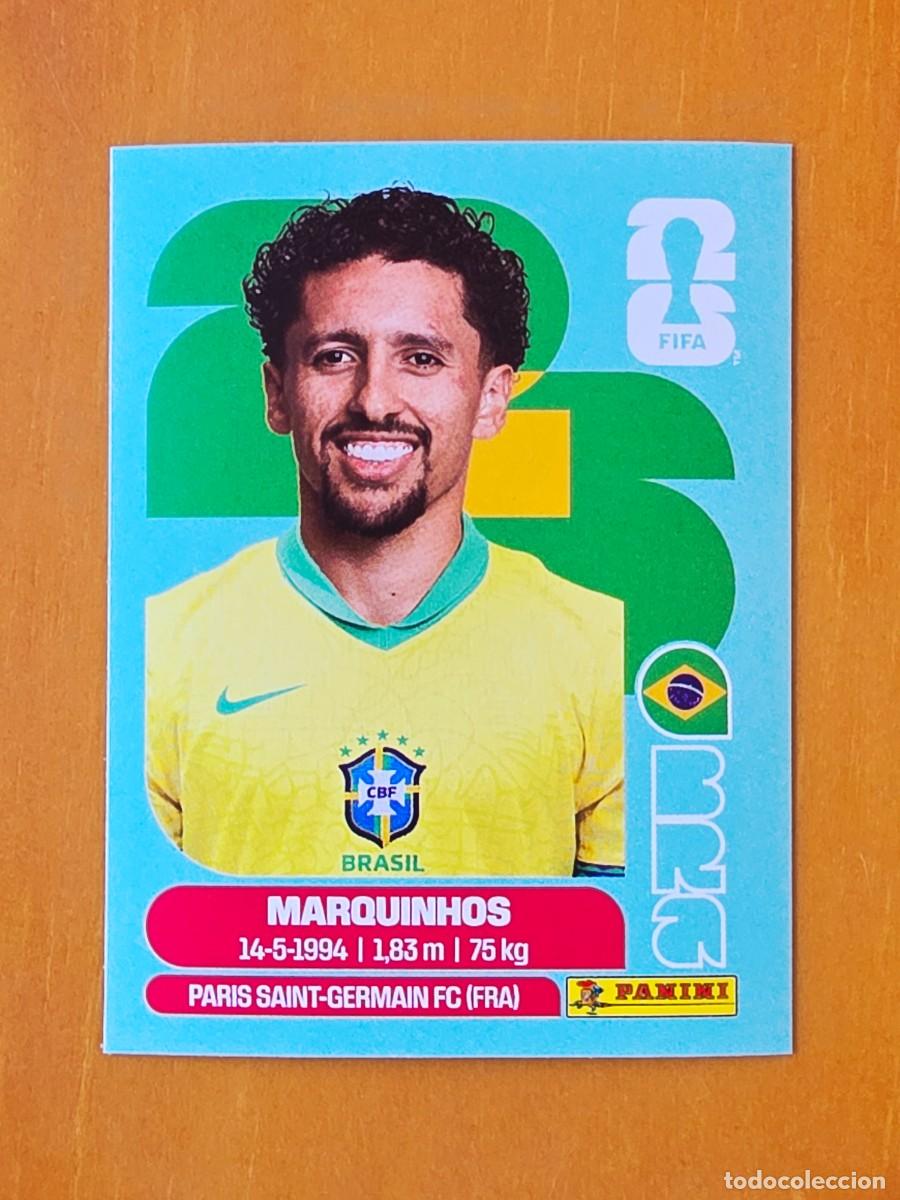 Cromos de f&uacute;tbol: BRA 4 Marquinhos, Brasil, Panini FIFA World Cup Mundial 2026 Sticker