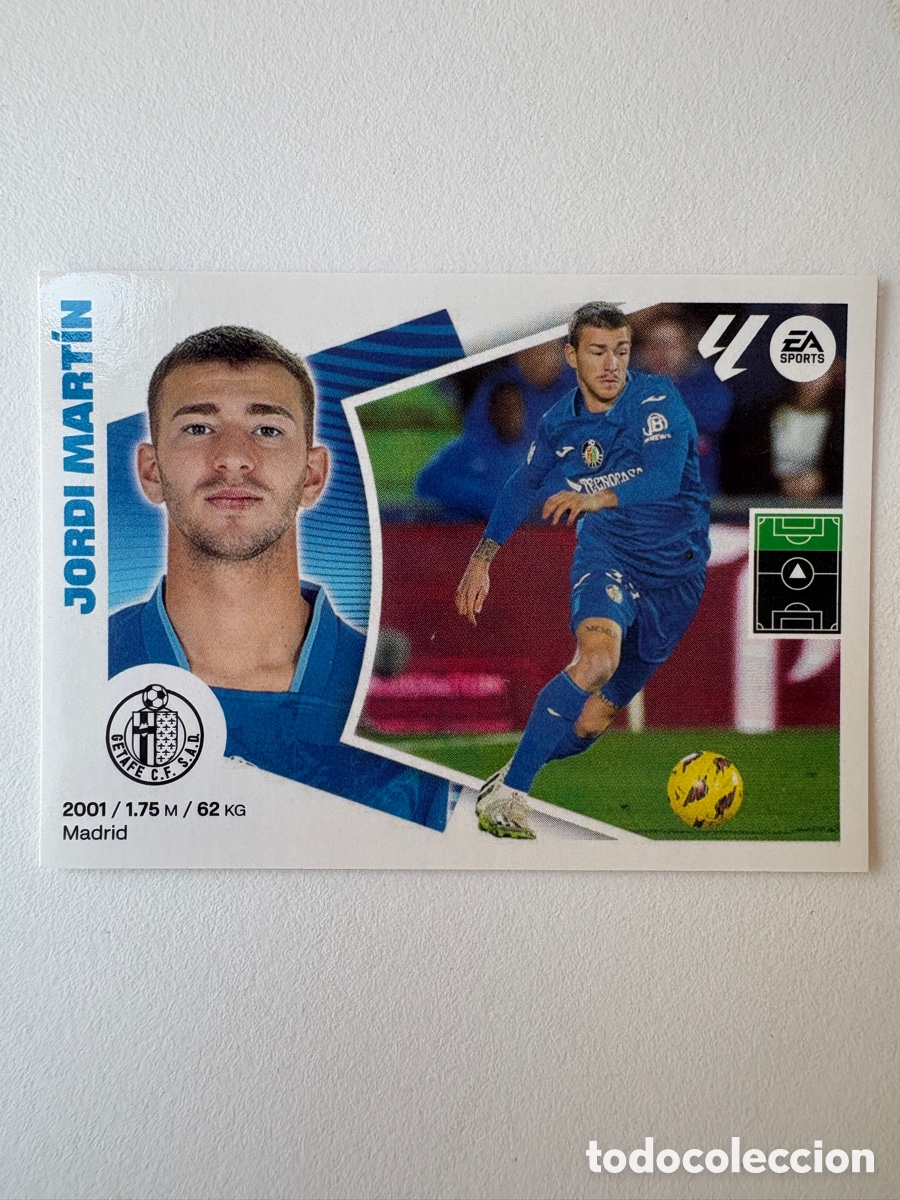 Cromos de f&uacute;tbol: Cromo Jordi Mart&iacute;n Getafe 18 Panini Liga Este 2024-25