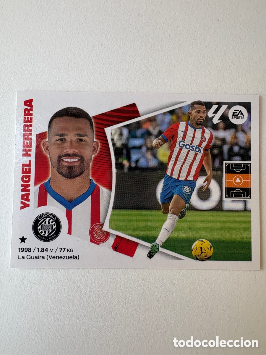 Cromos de f&uacute;tbol: Cromo Yangel Herrera Girona 12 Panini Liga Este 2024-25