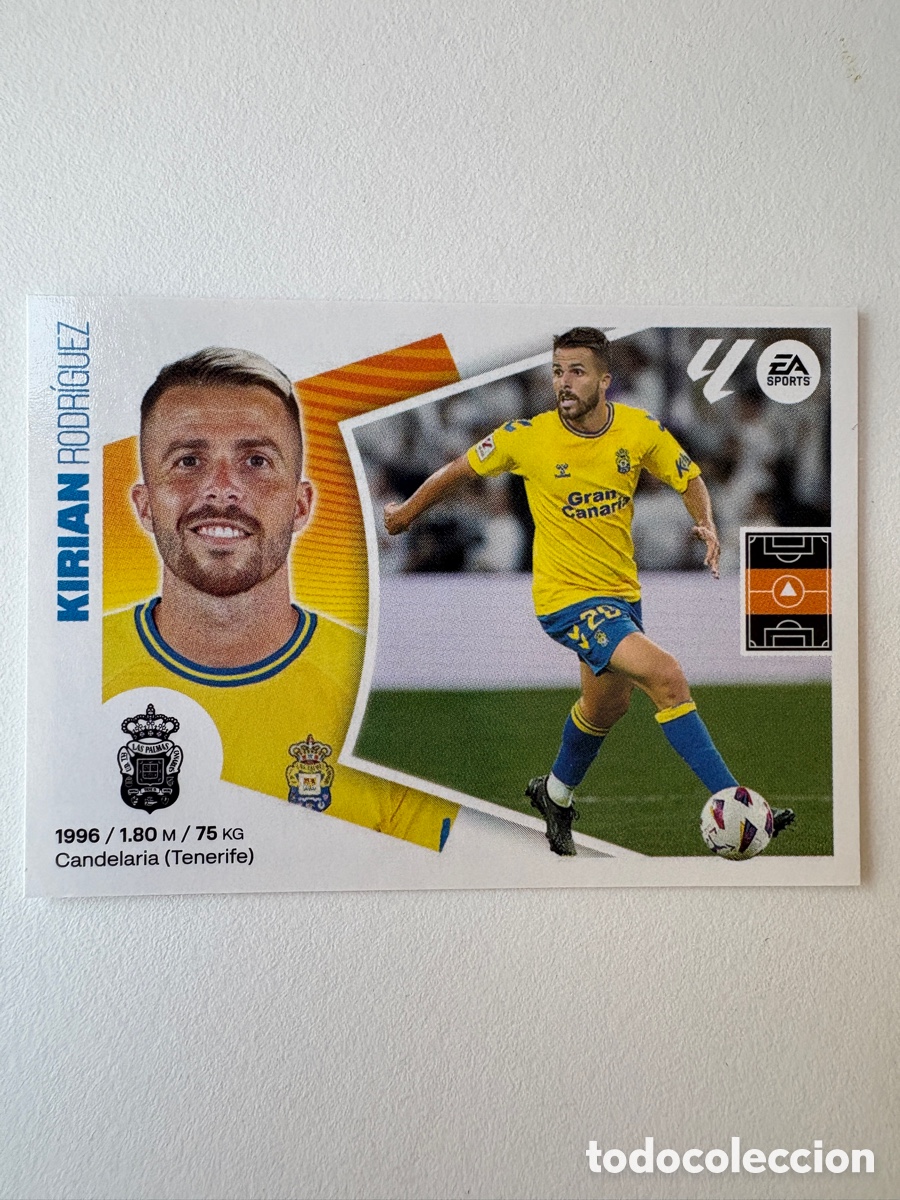 Cromos de f&uacute;tbol: Cromo Kirian Rodr&iacute;guez Las Palmas 20 Panini Liga este 2024-25