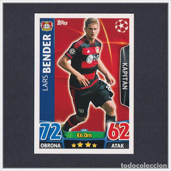 Cromos de f&uacute;tbol: TOPPS MATCH ATTAX 2015 2016 15 16 BENDER 210 BAYER LEVERKUSEN UEFA CHAMPIONS LEAGUE ALBUM COLECCI&Oacute;N