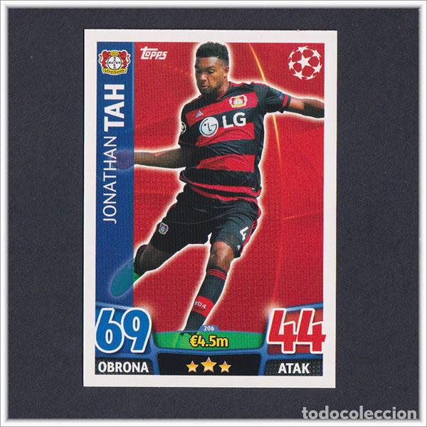 Cromos de f&uacute;tbol: TOPPS MATCH ATTAX 2015 2016 15 16 TAH 206 BAYER LEVERKUSEN UEFA CHAMPIONS LEAGUE ALBUM COLECCI&Oacute;N