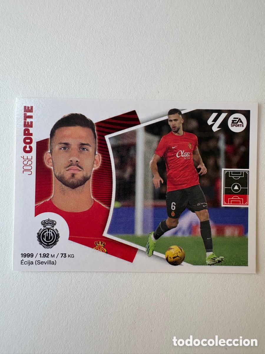 Cromos de f&uacute;tbol: Cromo Jos&eacute; Copete Mallorca 9A Panini Liga Este 2024-25