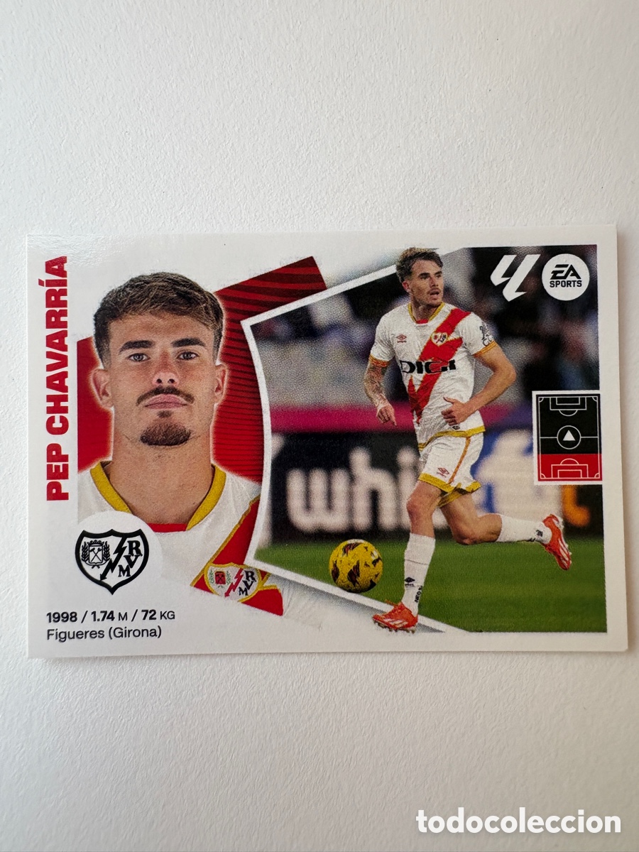 Fu&szlig;ball-Sticker: Cromo Pep Chavarr&iacute;a Rayo Vallecano 10 Panini Liga Este 2024-25