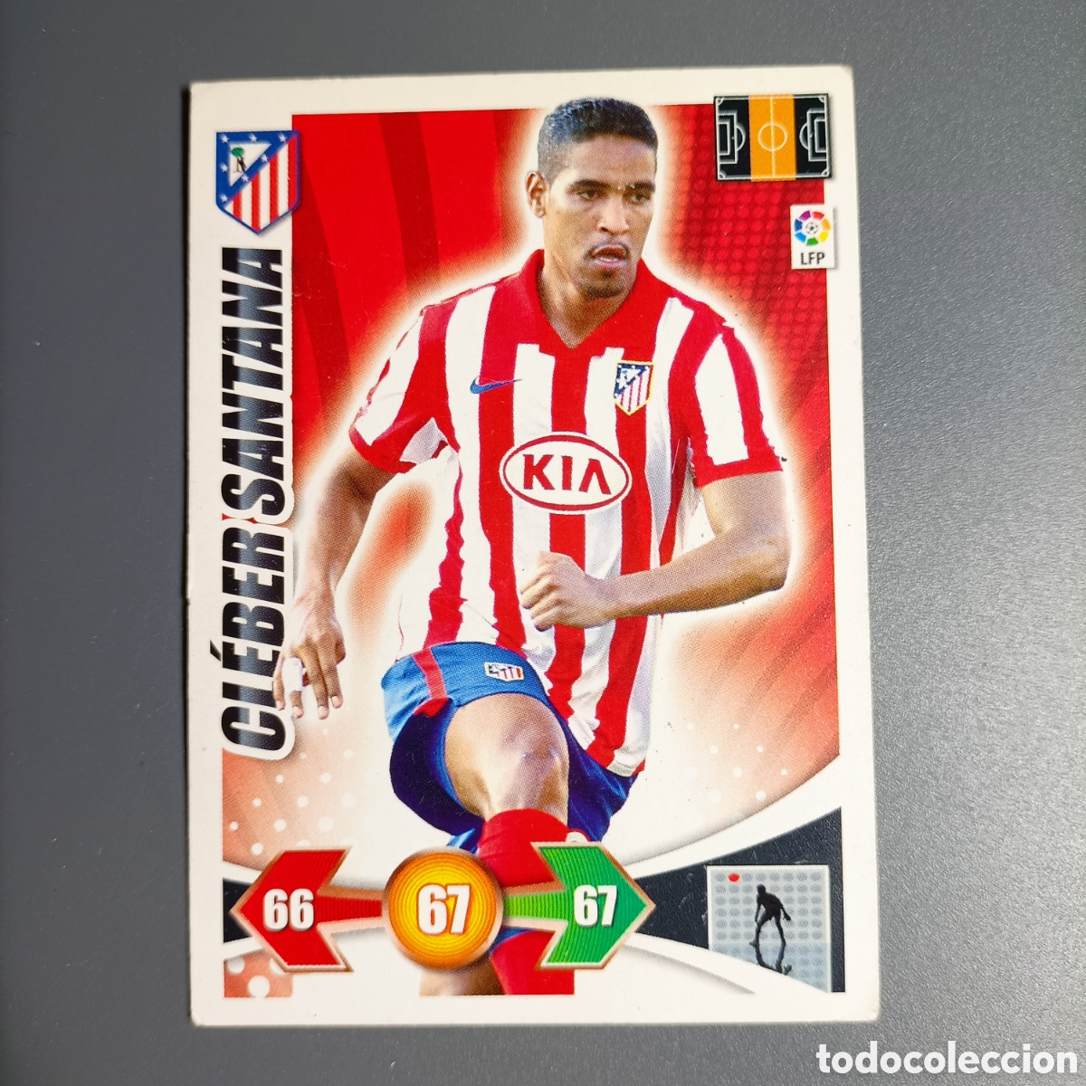 Fu&szlig;ball-Sticker: ADRENALYN. LIGA 2009-2010 (ATL&Eacute;TICO) CLEBER SANTANA