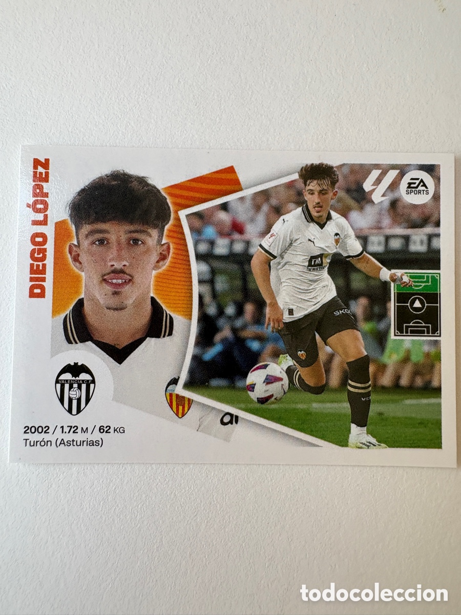 Cromos de f&uacute;tbol: Cromo Diego L&oacute;pez Valencia 17 Panini Liga Este 2924-25