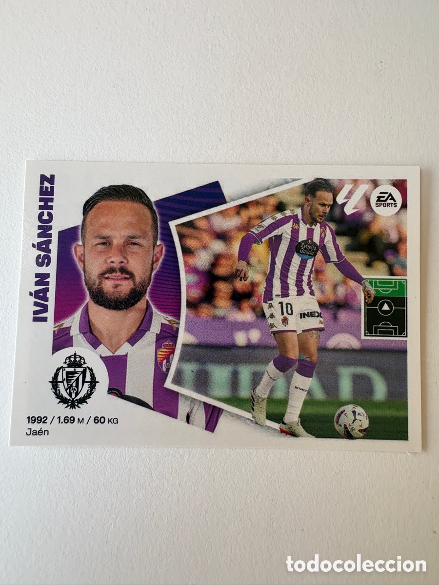 Cromos de f&uacute;tbol: Cromo Iv&aacute;n S&aacute;nchez Valladolid 17 Panini Liga Este 2024-25