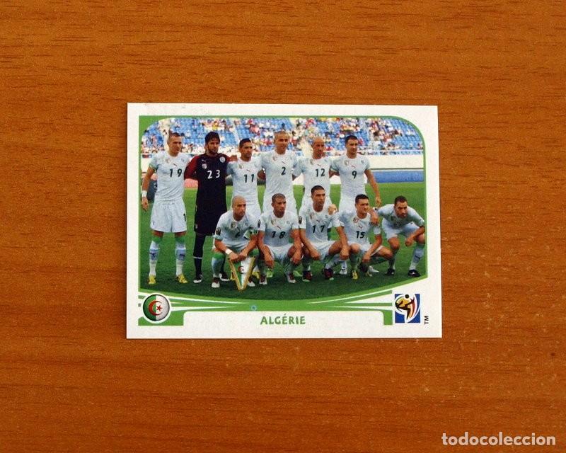 Cartes &agrave; collectionner de Football: Argelia -N&ordm; 220 Alineaci&oacute;n-Equipo -Mundial South Africa 2010 FIFA World Cup-Panini -Nunca Pegado