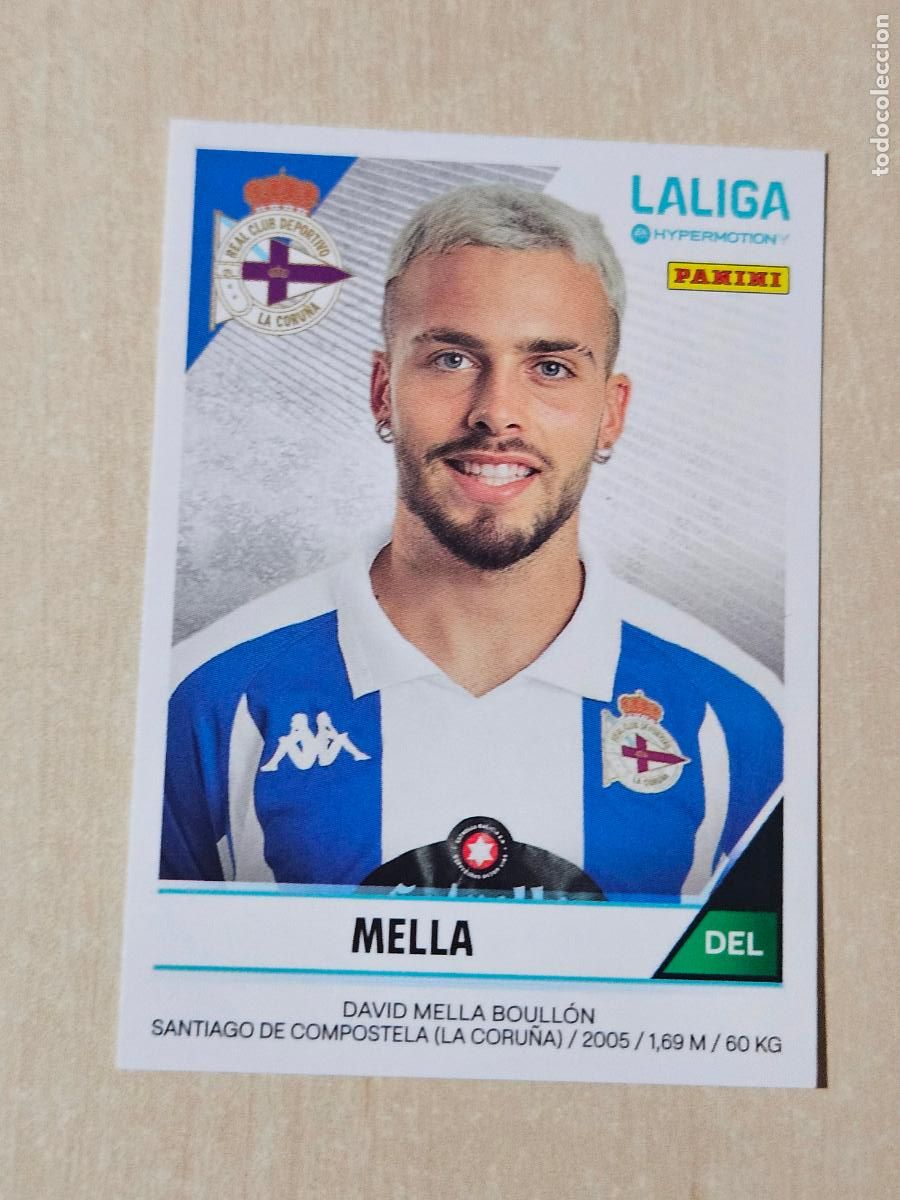 Cartes &agrave; collectionner de Football: N&ordm; 148 MELLA - CROMO - LIGA HYPERMOTION 2024 2025 SEGUNDA DIVISION 24 25 - DEPORTIVO CORU&Ntilde;A