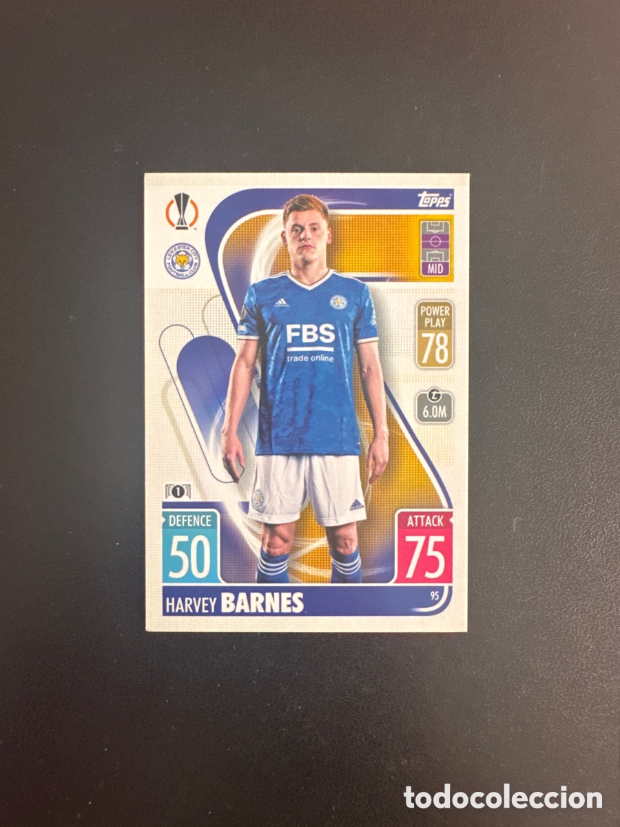 Figurine di Calcio: BARNES LEICESTER N&Uacute;MERO 95 MATCH ATTAX 2021 2022