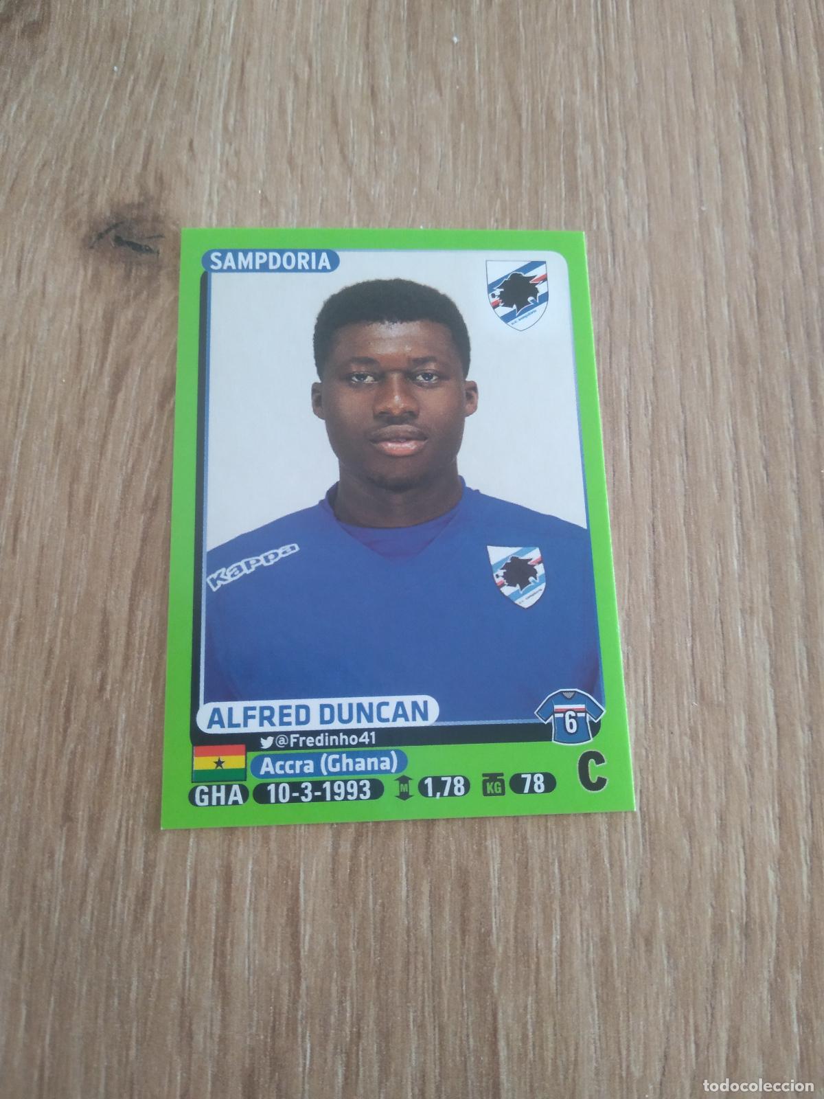 Cromos de Futebol: 430 ALFRED DUNCAN SAMPDORIA CROMO FUTBOL PANINI LIGA ITALIA 14-15 CALCIATORI 2014-2015