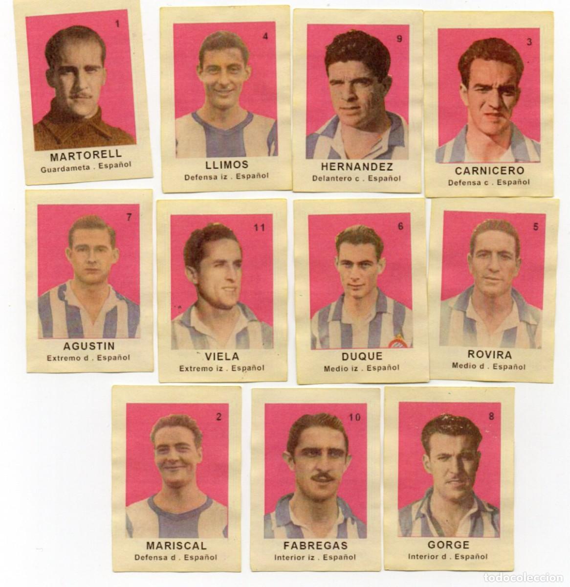 Cromos de Futebol: ESPA&Ntilde;OL 1945, DE AQZAFRANES EL BARCO
